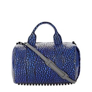 Alexander Wang large bag. Royal blue leather black detail. Pristine condition.